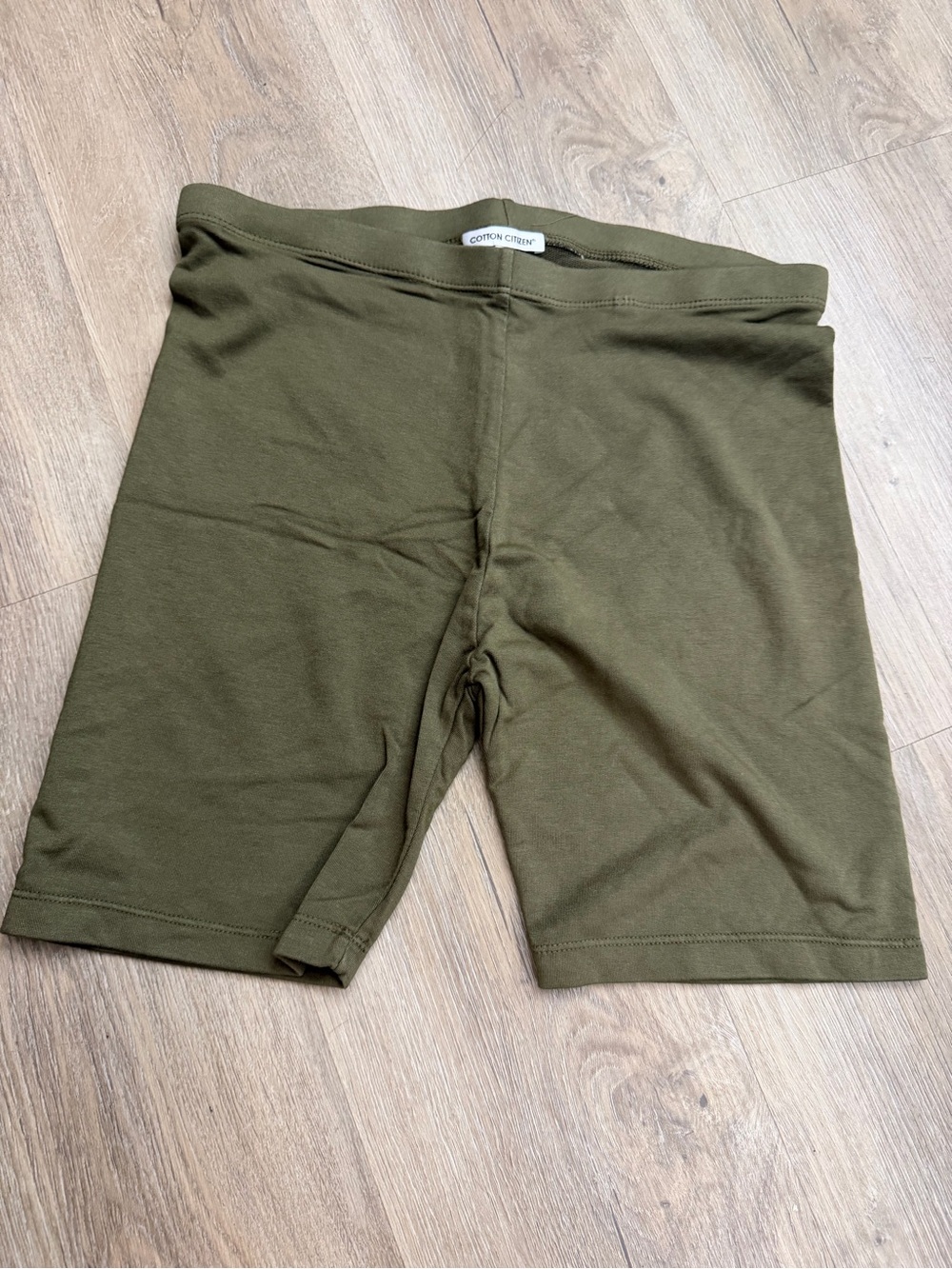 Cotton Citizen Siena Biker Shorts Women’s Medium Fern Green Stretch 0486
